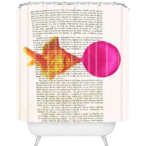 Deny Designs Shower Curtain Goldfish with Bubblegum